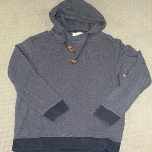Frederik Anderson Copenhagen Men's Large Blue French Terry Hoodie Sweatshirt